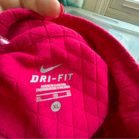 Nike pink Dri-Fit quilted running quarter zip pullover Size XL - Picture 9 of 15